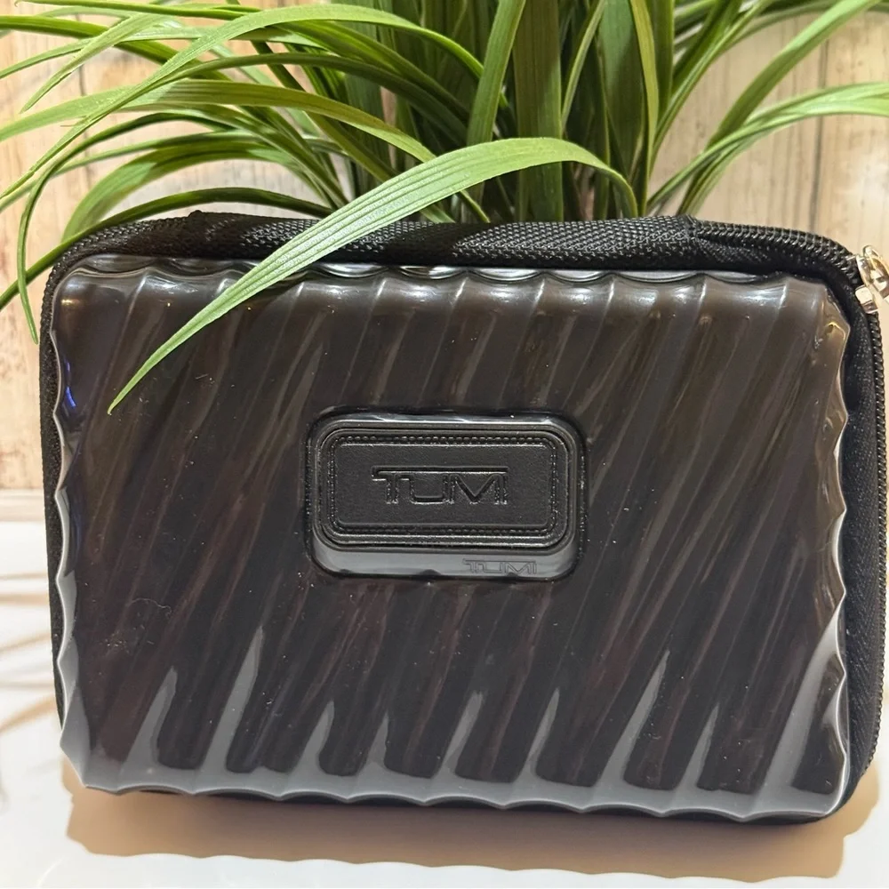 Tumi Glossy Black Travel Case Organizer
